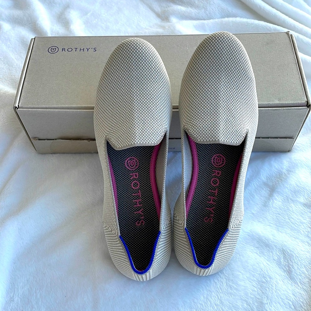 Linen Rothy’s loafers